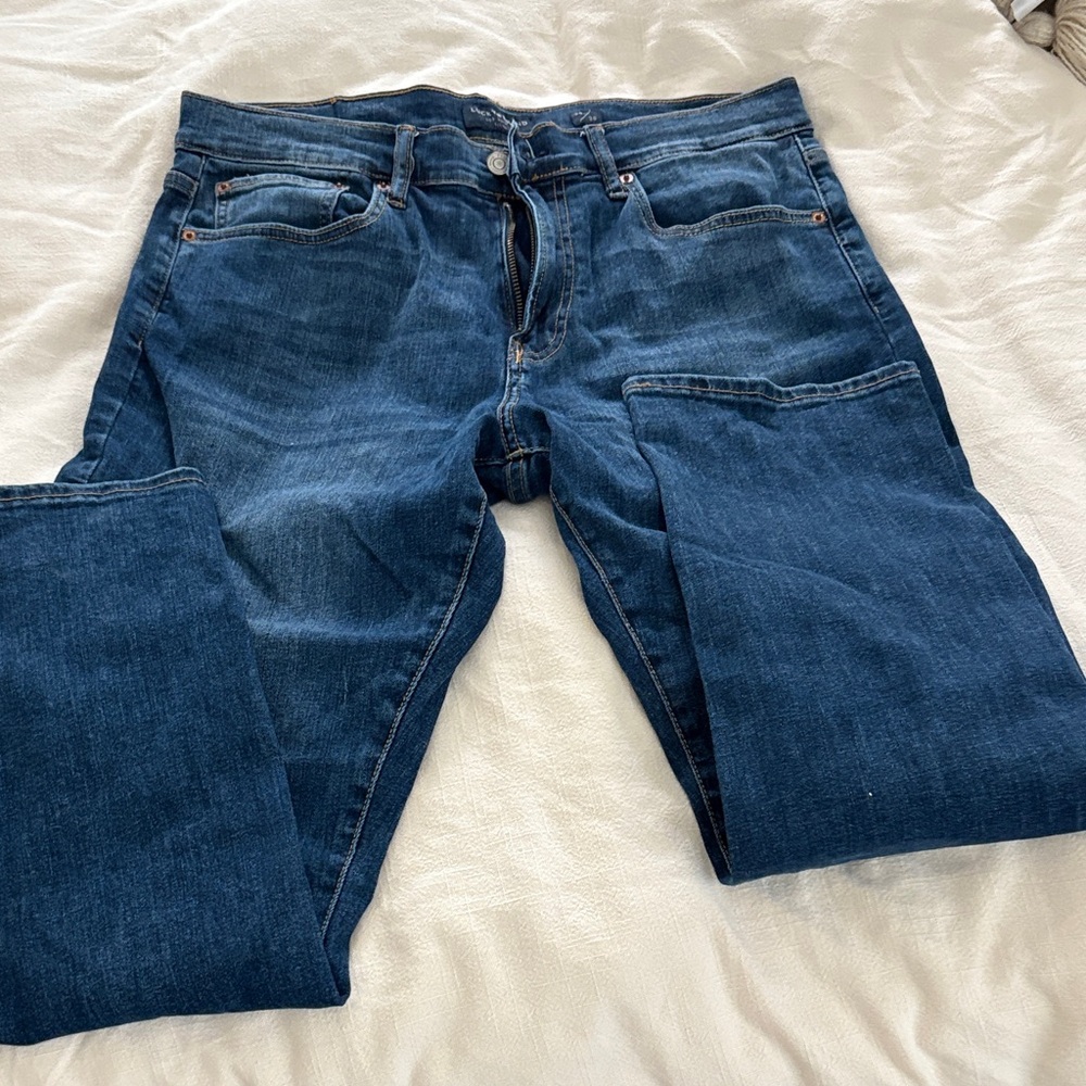 Lucky Brand Men's Dark Blue Straight Jeans
